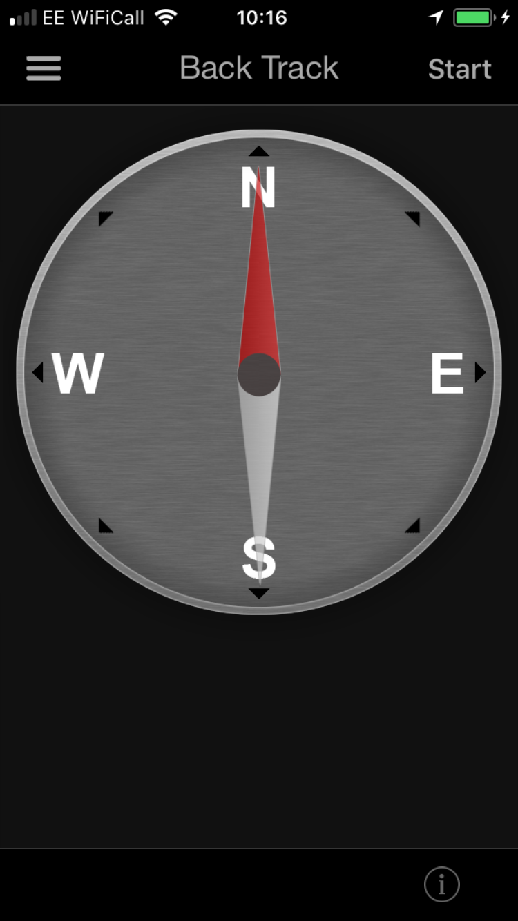Back Track Compass View