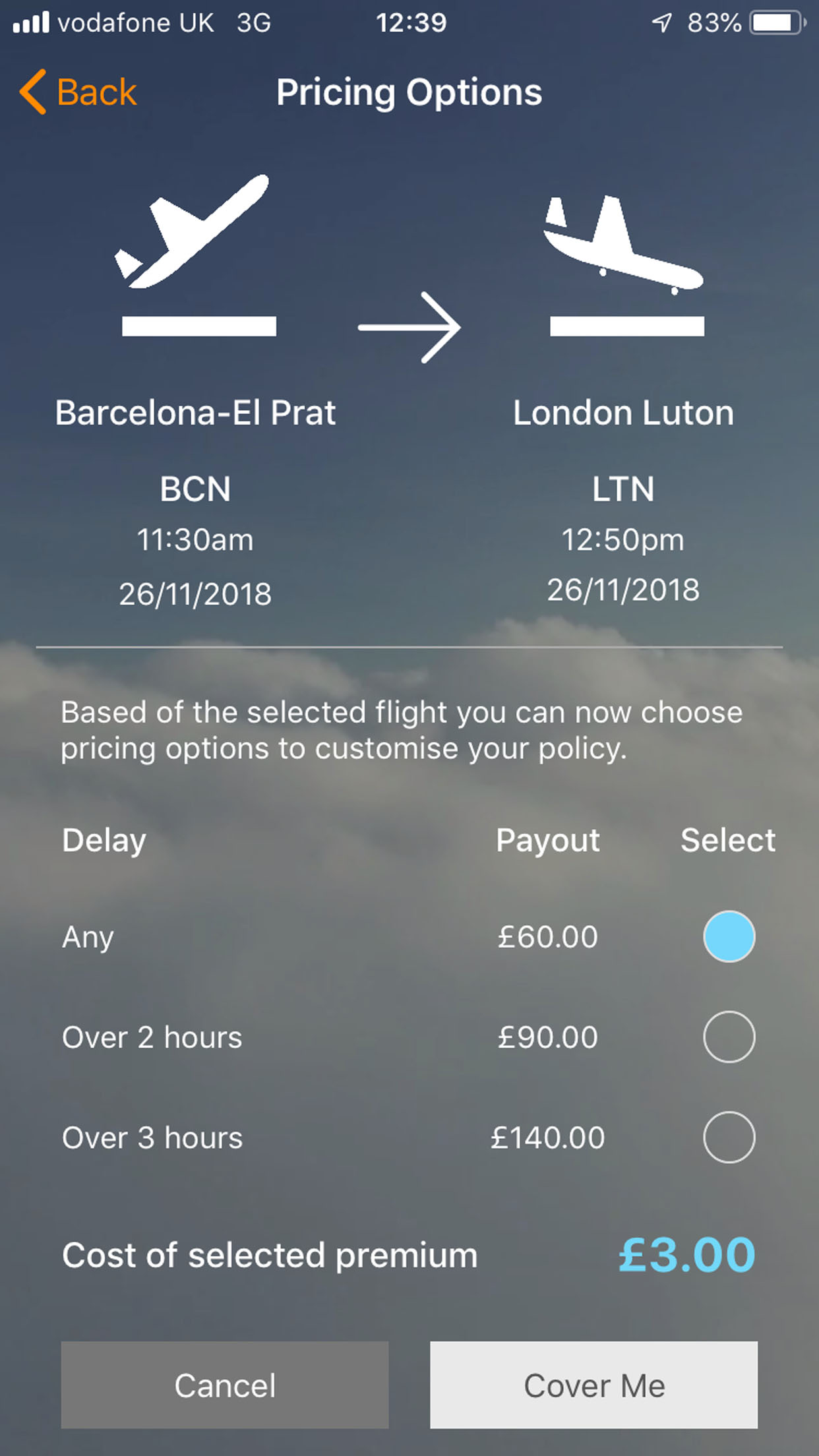 Grounded Prices Screen